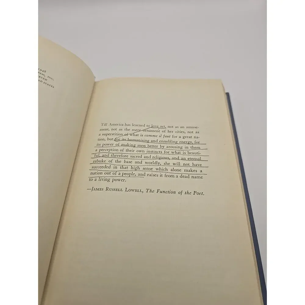 Lowell: Essays, Poems and Letters, 1948 First‎ Edition